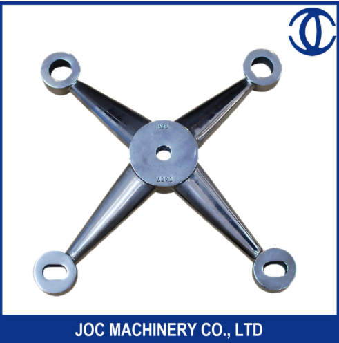 6 Arme Glasspinnenanschläge Vorhang Wandanschluss Installation Gusseisen