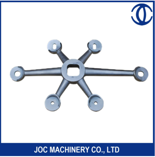 4 -Wege Spinnenklemme Gusseisen -Vorhang Wandspinnenglasanschläge